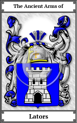 Lators Family Crest Download (JPG) Book Plated - 600 DPI