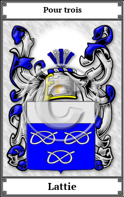 Lattie Family Crest Download (JPG)  Book Plated - 150 DPI