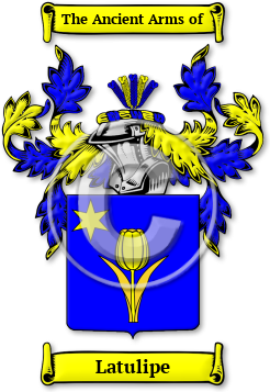 Latulipe Family Crest Download (jpg) Legacy Series - 150 DPI
