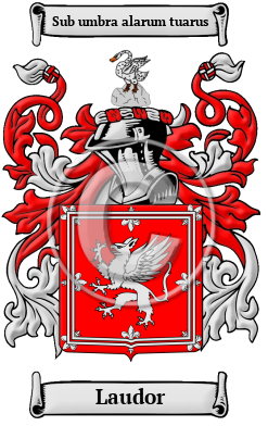 Laudor Family Crest/Coat of Arms