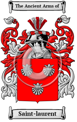 Saint-laurent Family Crest Download (JPG) Heritage Series - 300 DPI