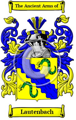 Lautenbach Family Crest/Coat of Arms