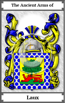 Laux Family Crest Download (JPG)  Book Plated - 150 DPI