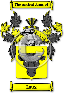 Laux Family Crest Download (jpg) Legacy Series - 150 DPI