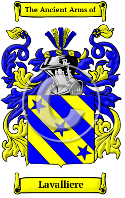 Lavalliere Family Crest/Coat of Arms