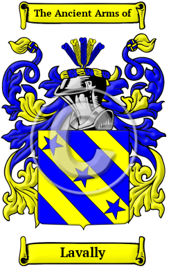 Lavally Family Crest/Coat of Arms