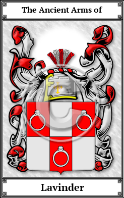 Lavinder Family Crest Download (JPG)  Book Plated - 150 DPI