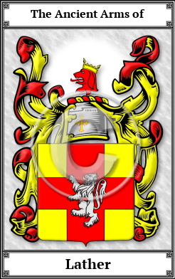 Lather Family Crest Download (JPG) Book Plated - 600 DPI