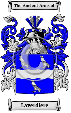Laverdiere Family Crest/Coat of Arms