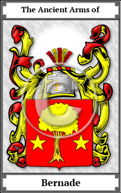 Bernade Family Crest Download (JPG) Book Plated - 600 DPI