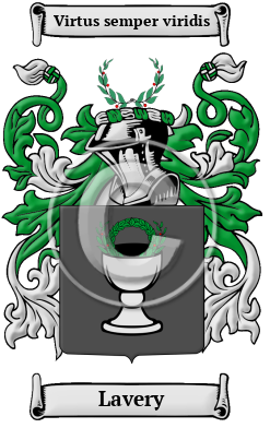 Lavery Family Crest/Coat of Arms