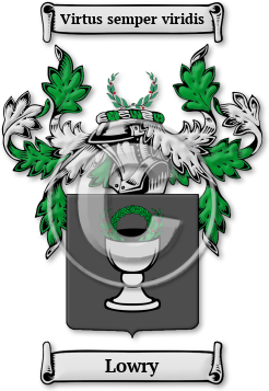 Lowry Family Crest Download (jpg) Legacy Series - 150 DPI