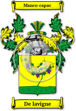 De lavigne Family Crest Download (jpg) Legacy Series - 150 DPI