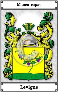 Levigne Family Crest Download (JPG)  Book Plated - 150 DPI