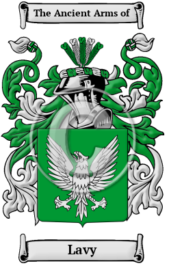 Lavy Family Crest/Coat of Arms