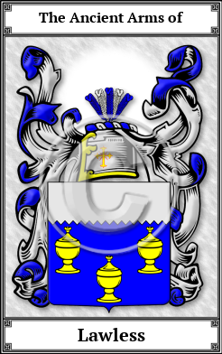 Lawless Family Crest Download (JPG)  Book Plated - 150 DPI