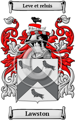 Lawston Family Crest/Coat of Arms