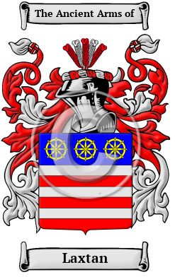 Laxtan Family Crest/Coat of Arms