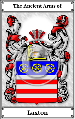 Laxton Family Crest Download (JPG)  Book Plated - 150 DPI