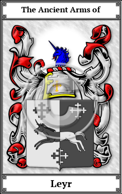 Leyr Family Crest Download (JPG) Book Plated - 600 DPI