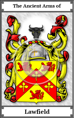 Lawfield Family Crest Download (JPG)  Book Plated - 150 DPI