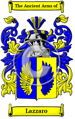 Lazzaro Family Crest/Coat of Arms