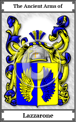 Lazzarone Family Crest Download (JPG)  Book Plated - 150 DPI
