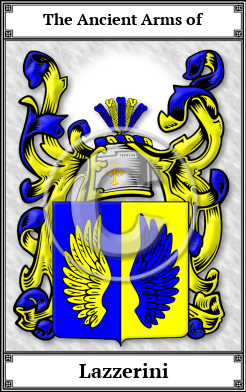 Lazzerini Family Crest Download (JPG)  Book Plated - 150 DPI