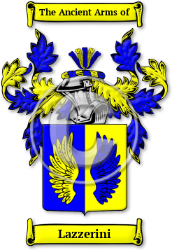 Lazzerini Family Crest Download (jpg) Legacy Series - 150 DPI