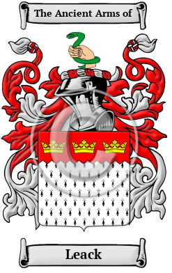 Leack Family Crest/Coat of Arms