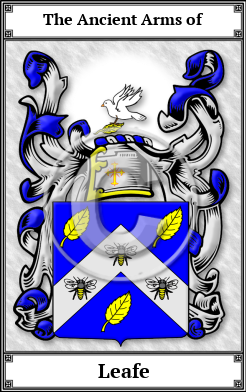 Leafe Family Crest Download (JPG) Book Plated - 600 DPI