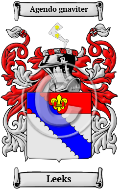 Leeks Family Crest/Coat of Arms