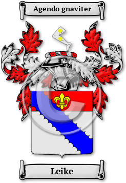 Leike Family Crest Download (jpg) Legacy Series - 150 DPI