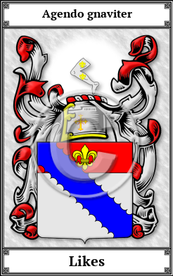 Likes Family Crest Download (JPG) Book Plated - 600 DPI
