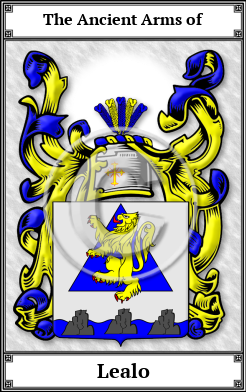 Lealo Family Crest Download (JPG)  Book Plated - 150 DPI