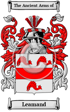 Leamand Family Crest/Coat of Arms