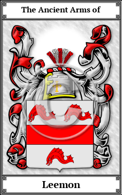 Leemon Family Crest Download (JPG)  Book Plated - 150 DPI