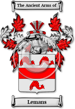 Lemans Family Crest Download (jpg) Legacy Series - 150 DPI