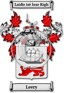 Leery Family Crest Download (jpg) Legacy Series - 150 DPI