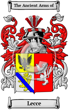 Lecce Family Crest/Coat of Arms