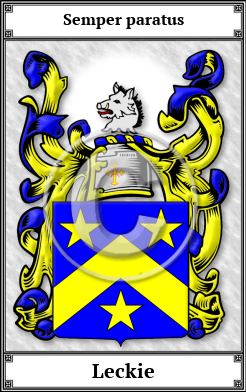 Leckie Family Crest Download (JPG) Book Plated - 300 DPI