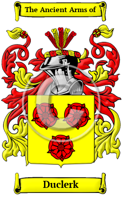 Duclerk Family Crest/Coat of Arms