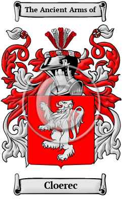 Cloerec Family Crest/Coat of Arms