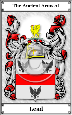 Lead Family Crest Download (JPG)  Book Plated - 150 DPI
