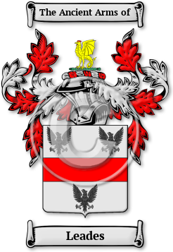 Leades Family Crest Download (JPG) Legacy Series - 600 DPI