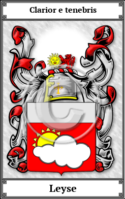 Leyse Family Crest Download (JPG)  Book Plated - 150 DPI