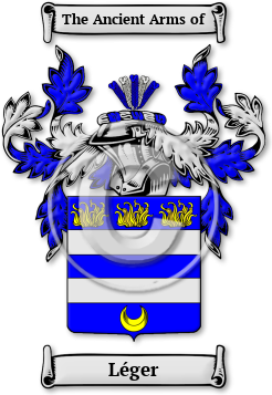 Léger Family Crest Download (jpg) Legacy Series - 150 DPI