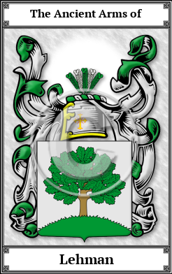 Lehman Family Crest Download (JPG)  Book Plated - 150 DPI