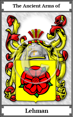 Lehman Family Crest Download (JPG) Book Plated - 600 DPI
