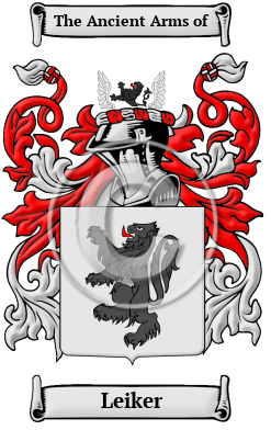 Leiker Family Crest/Coat of Arms